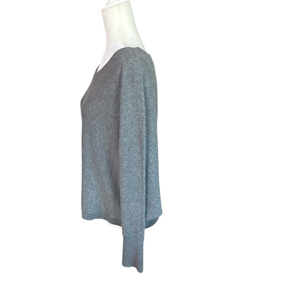 Vince Heather Gray 100% Cashmere Sweater Dolman Sleeve  Size M - Picture 3 of 7